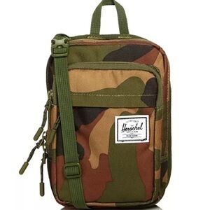 Herschel Supply Company Green and Brown Camo Belt Bag